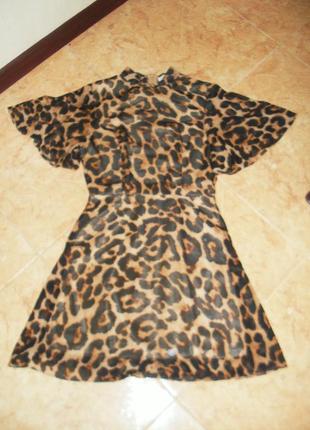 Платье леопард принт6 фото
