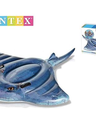 Надувний плотик "скат" intex 57550. розміром 188х145см, від 3 років