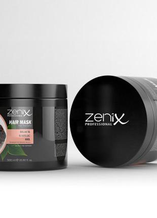 Маска для волосся з олією чорного часника zenix, 500 мл1 фото