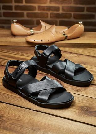 Чоловічі шкіряні сандалі baldinini, мужские кожаные сандалии