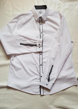 Біла чоловіча сорочка від f&f 2