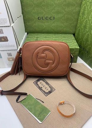 Сумка gucci сумка коричнева рижа шкіряна