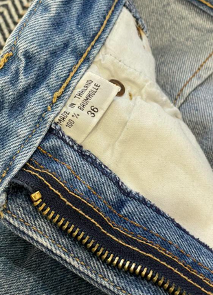Винтажные mom джинсы выполнены в таиланде с высокой посадкой10 фото