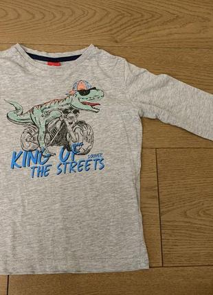 Лонгслив, реглан с динозавром