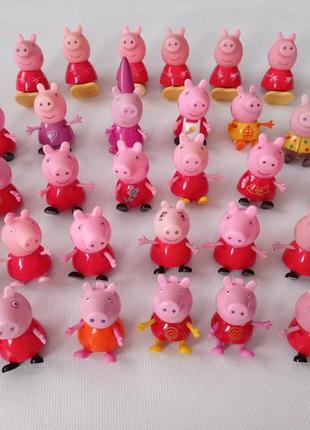 Peppa pig. фигурки свинки пеппы и ее друзей. семья пеппы2 фото