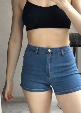 Джинсові шорти tally weijl  висока посадка