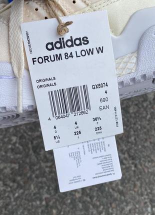Нюдові жіночі кросівки adidas originals  forum 84 low w 35-36 розмір6 фото