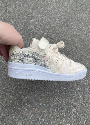 Нюдові жіночі кросівки adidas originals  forum 84 low w 35-36 розмір2 фото