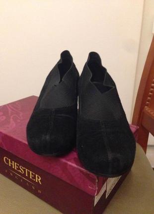 Туфли "chester" классические, натуральная кожа, черные.1 фото