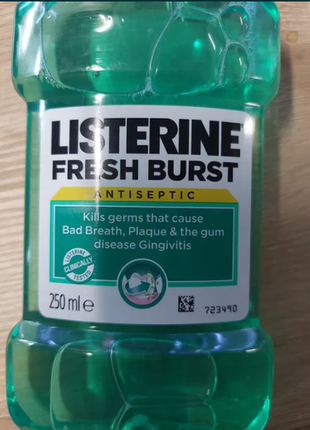 Listerine fresh burst 250ml ополаскиватель / ополіскувач