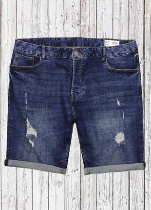 Стеревые джинсовые шорты, слегка зауженные1 фото