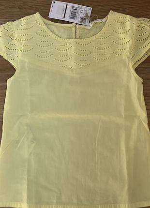 Продам новую блузу mango 6-7 лет