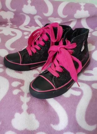 Кеды для девочки hello kitty 29 р.з блестками