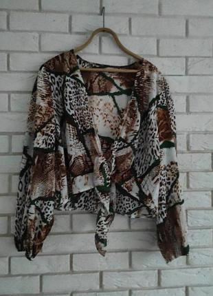 Стильная блуза от boohoo, завязывается на узел