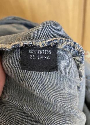 Модная миди джинсовая юбка 50-52 р8 фото