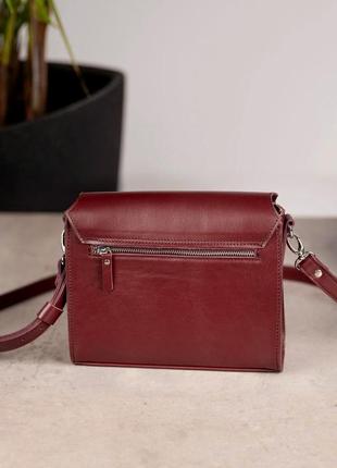 Сумка жіноча натуральна шкіра бордова liv2 фото