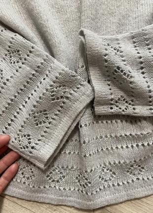 Модный свитер -кофта сетка6 фото