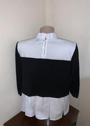 Джемпер - блуза  з коміром стійка7 фото