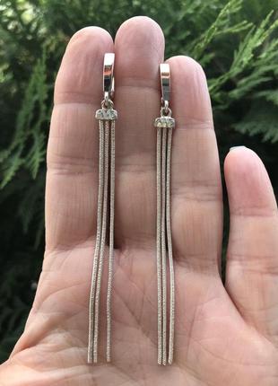 Серьги серебряные с золотом 0346.10с