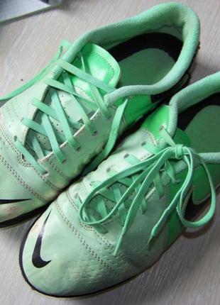 Кросівки-бутси футбольні nike ctr360 салатові 36.5 розмір 23.5 см стопа4 фото