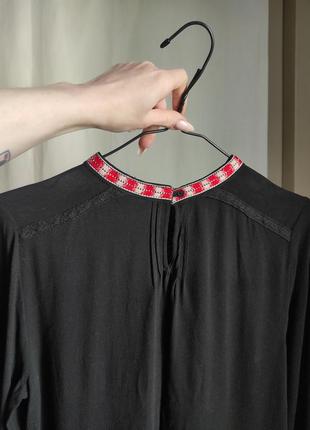 Блуза з елементами вишивки h&m "вишиванка"4 фото