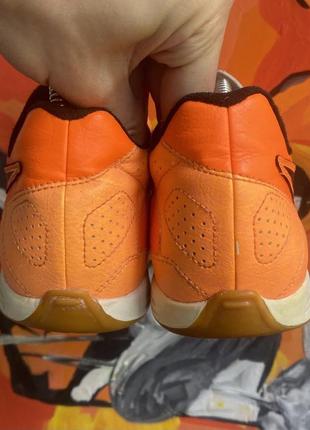 Nike футзалки  кроссовки 40 размер копы для зала оранжевые кожаные4 фото