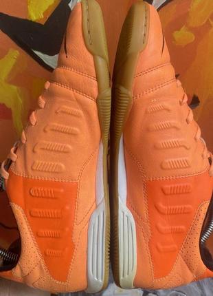 Nike футзалки  кроссовки 40 размер копы для зала оранжевые кожаные7 фото