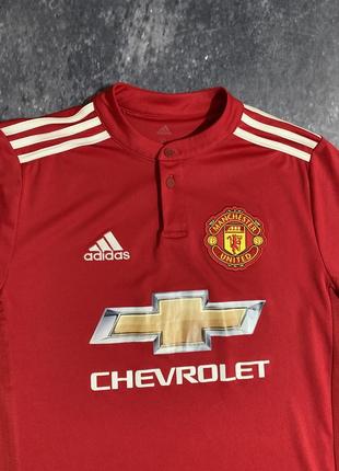 Футболка футбольна чоловіча adidas manchester united2 фото