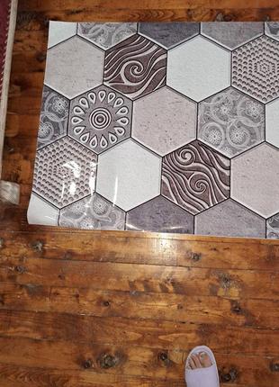 Скинали виниловый фартук соты на кухню самоклейка