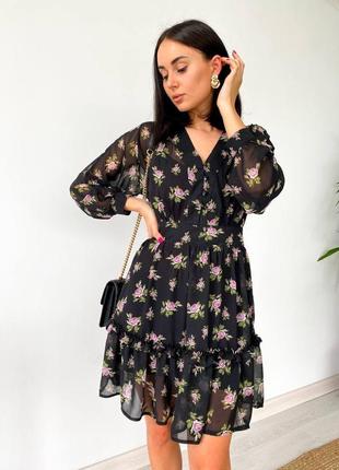 Сукня шифон коротка