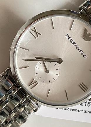 Ar1819 40мм emporio armani годинник сріблястий срібний жіночий армані2 фото