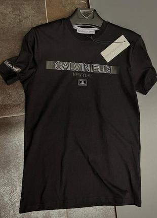 Футболка calvin klein черная / брендовые футболка кельвин клейн для мужчин