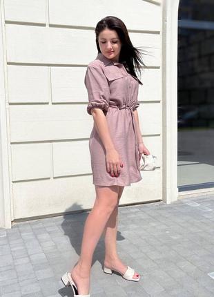 Платье женское летнее, лён
