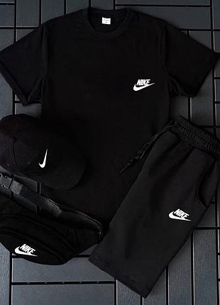 Шорты + футболка! базовый, спортивный костюм, летний комплект nike