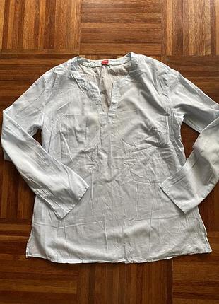 Блуза нова бавовняна романтична сорочка esprit 40 l німеччина 🇩🇪