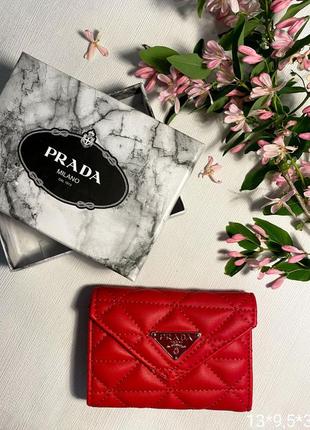 Sale ‼️ гаманець жіночий міні, гаманець міні з коробкою, гаманець жіночий з коробкою, гаманець жіночий стиль прада, гаманець червоний