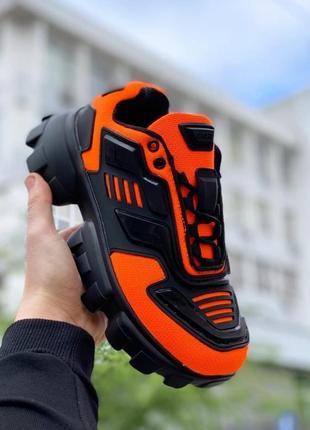 Sneakers black orange3 фото