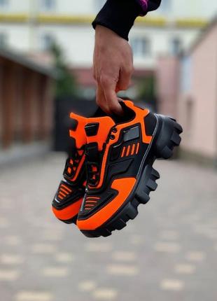 Sneakers black orange8 фото