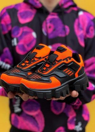 Sneakers black orange7 фото