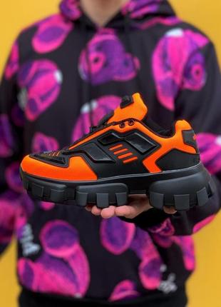 Sneakers black orange2 фото