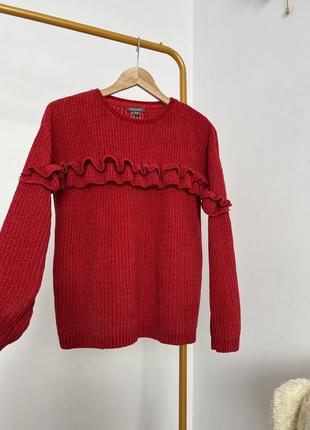 Теплый красный свитер primark9 фото