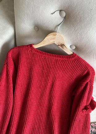 Теплый красный свитер primark8 фото