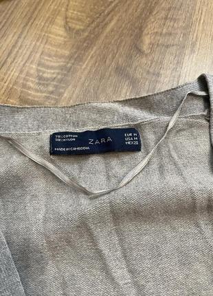 Серый кардиган zara2 фото