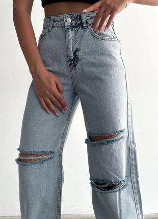 Джинсы с разрезами джинси з розрізами рвані джинси3 фото