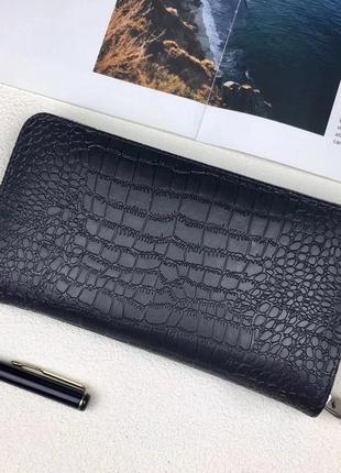 Подарочный набор lacoste мужской кошелек - клатч черный3 фото