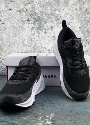 Мужские кроссовки адидас шаркс adidas sharks black grey.2 фото