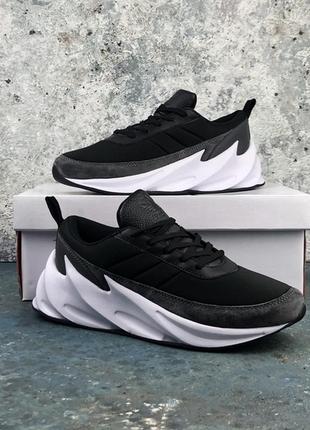 Мужские кроссовки адидас шаркс adidas sharks black grey.5 фото