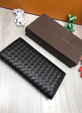 Подарочный набор bottega veneta мужской кошелек - клатч черный6 фото