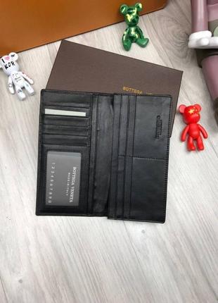 Подарочный набор bottega veneta мужской кошелек - клатч черный2 фото