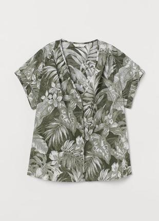 H&m блуза з v подібним вирізом, р.с